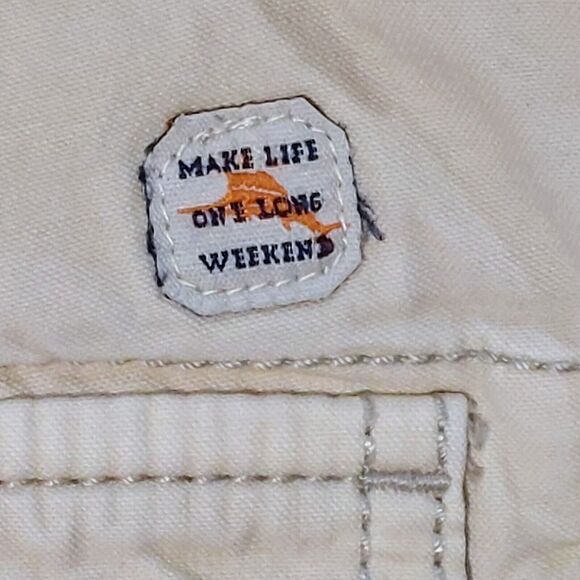 TOMMY BAHAMA Jeans Men's Island Crafted Shorts Size 38 Cotton Tencel Flat Front - Picture 6 of 14